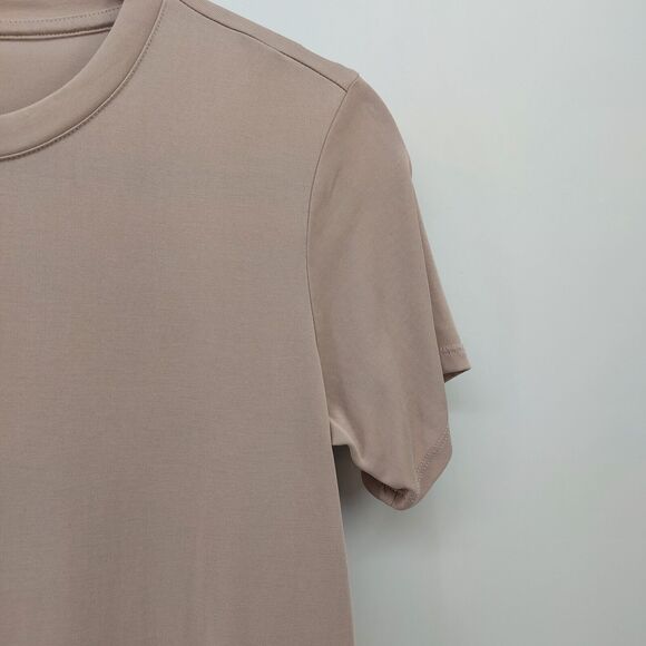 American Eagle Size XS Women's Pale Mauve Dirty Pink Short Sleeve Blouse Baby - Picture 7 of 11